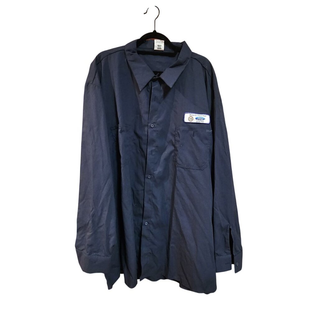 Union Line Ford Kentucky Truck Plant Long Sleeve Work Shirt 5XL